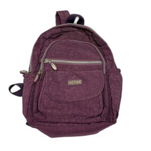 Women's Purple Canvas Backpack